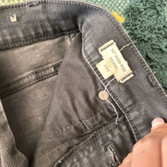 Madewell women’s 26P button fly 10” High-Rise Skinny Black‎ Jeans. - Picture 3 of 3